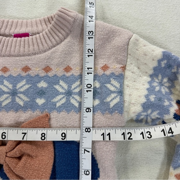 Disney Junior Minnie Mouse Holiday Winter Sweater Sz 4T - Picture 3 of 7